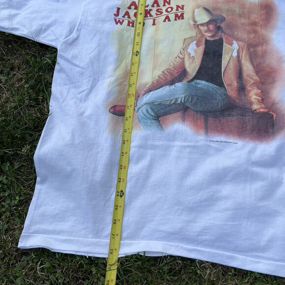 VINTAGE Alan Jackson Country T-Shirt Adult XL Who I Am 1994 Single Stitch Tee - Picture 10 of 11